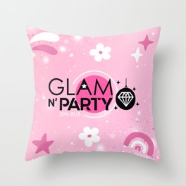 Glam Girls Throw Pillow