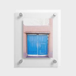 Blue Door Palace of the Governors Santa Fe Photography Floating Acrylic Print