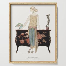 Rosalinde - Vintage Fashion Print Serving Tray