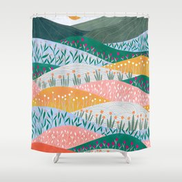 Spring Mountains Shower Curtain