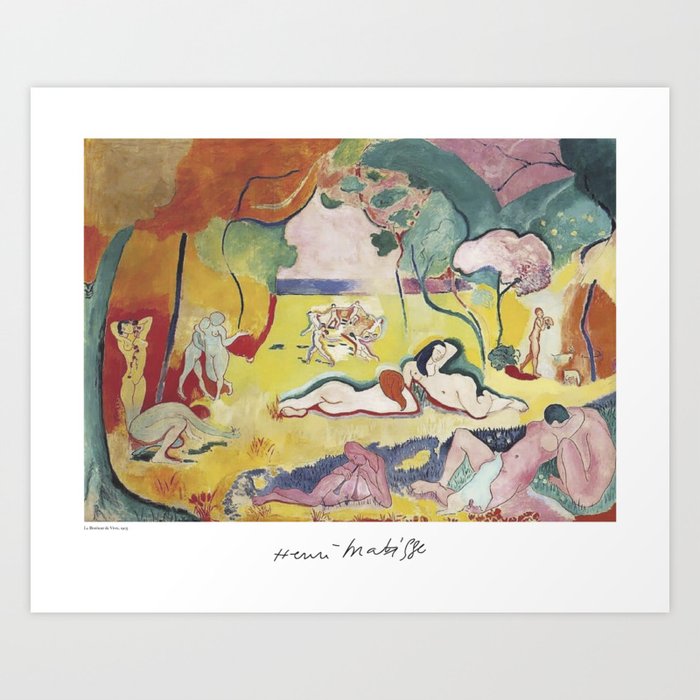 Le Bonheur de Vivre (the Joy of Life) by Henri Matisse Art Print