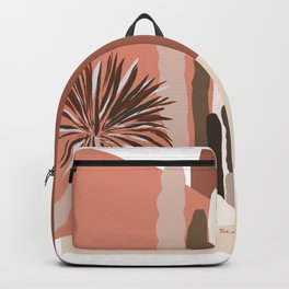 Mexico City 34 Degrees Celsius Backpack | Cactus, Painting, Contemporary, Illustration, Desertcolors, Summer2019, Mexicocity, Summer, Mexico, Mexican 