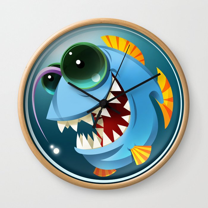 Ugly fish Wall Clock