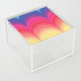 Rainbow Gradient Arches Acrylic Box