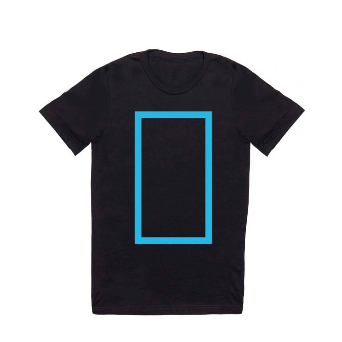 Shapes & Friends: Electric Blue Rectangle T Shirt