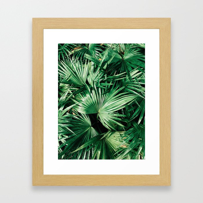 palm patterns Framed Art Print