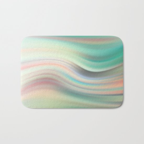 Green mist. Blurred background Bath Mat