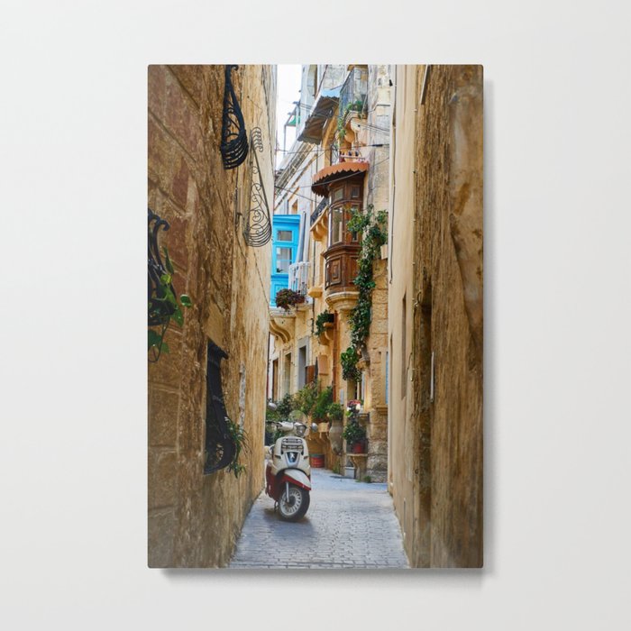Alley,Italian street,village,countryside art Metal Print