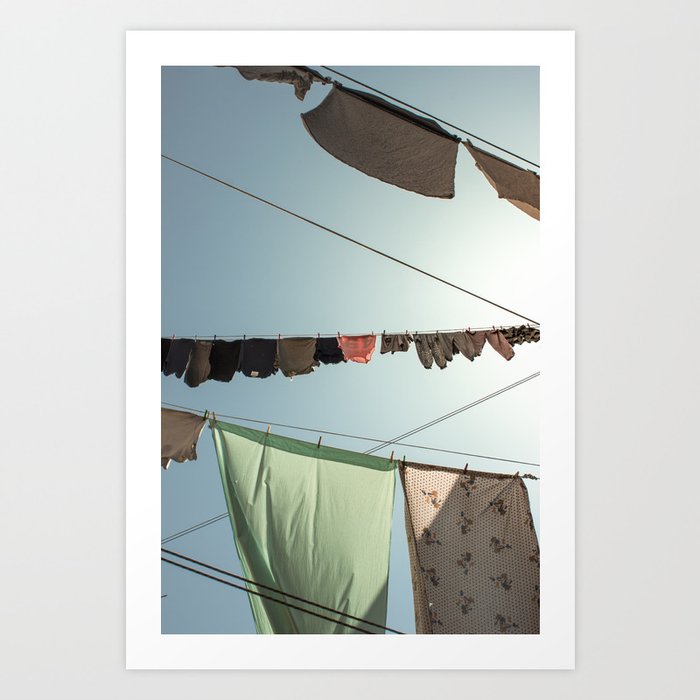 Clothes Line Art Print by Evi Radauscher | Society6