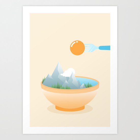 Eat the World Art Print