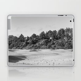 Oregon Coast Beach | Black and White Photography Laptop Skin