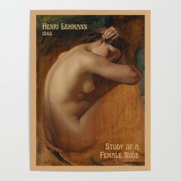 Study of a Female Nude Poster