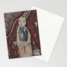 Chaising rabbit Stationery Cards