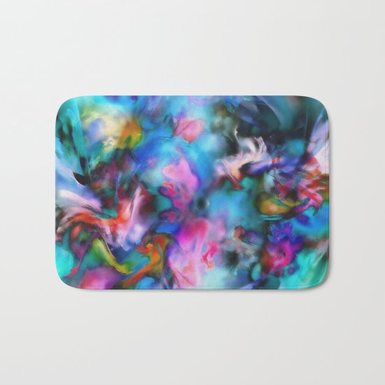 Flowers Scattered by Wind Bath Mat