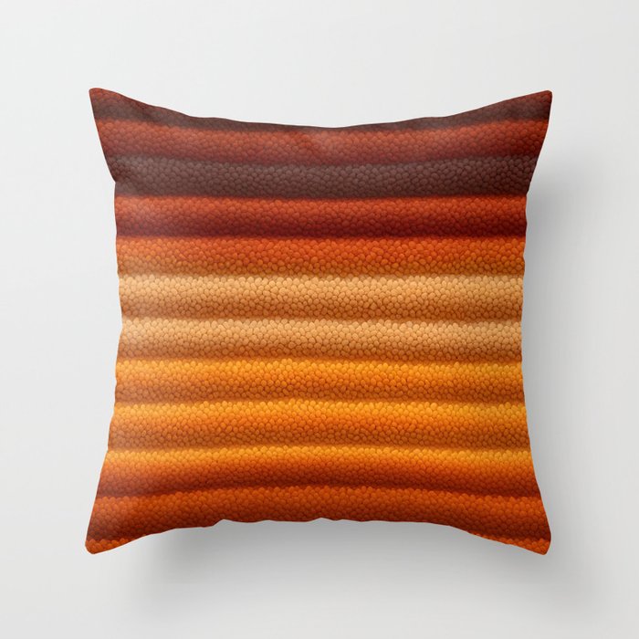 Orange Gradient Material Pattern 2 Throw Pillow