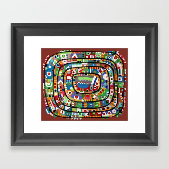 Planet of all good people Framed Art Print