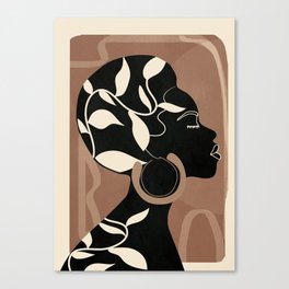 Abstract Female Portrait 04 Canvas Print