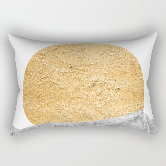 Modern Abstract - Sun and Mountains Rectangular Pillow
