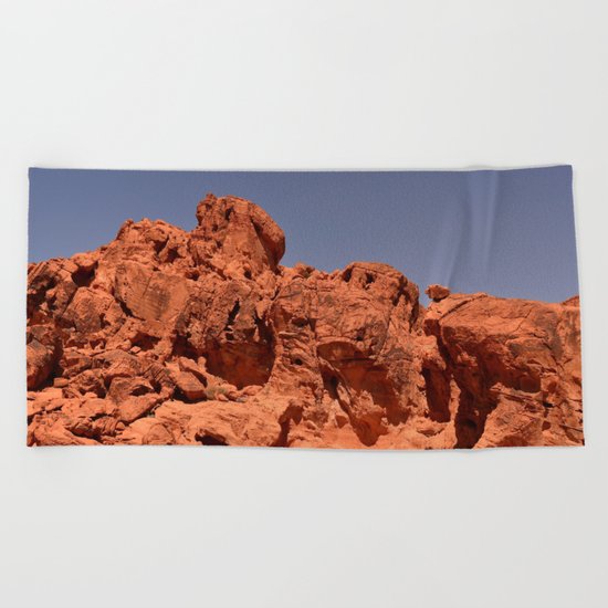 Red Valley III Beach Towel