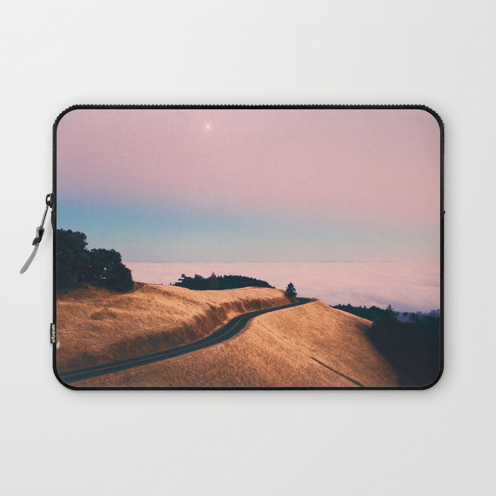Above Morning Clouds Laptop Sleeve by theforestco