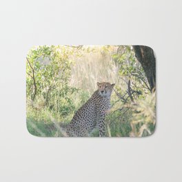 Cheetah wildlife | Travel Photography | South Africa Bath Mat