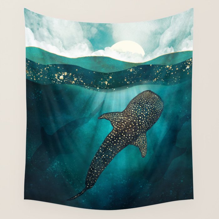 Whale clearance shark tapestry