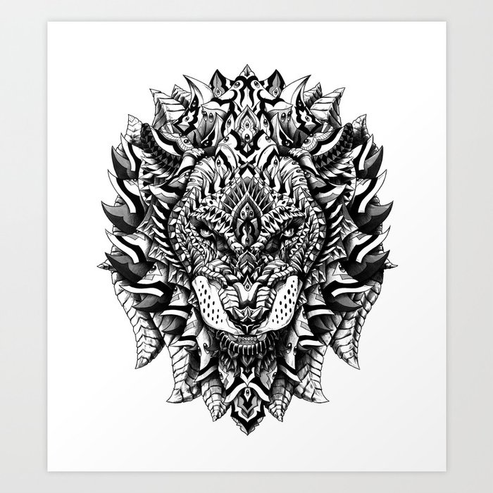 King Of The Jungle Art Print By Bioworkz Society6