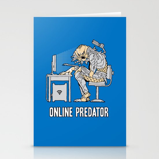 Online Predator Stationery Cards