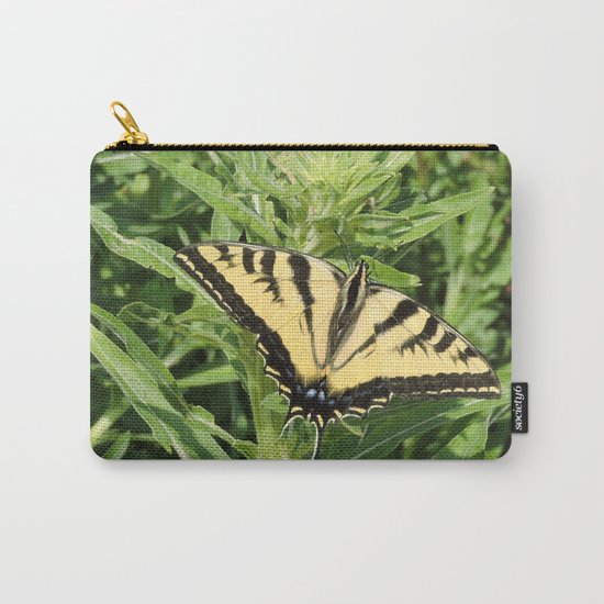 Swallowtail at Rest on Greenery Carry-All Pouch