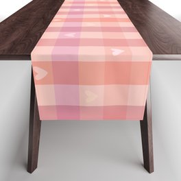 Love check in peachy Table Runner