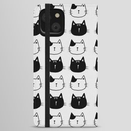 meow meow pattern! iPhone Wallet Case