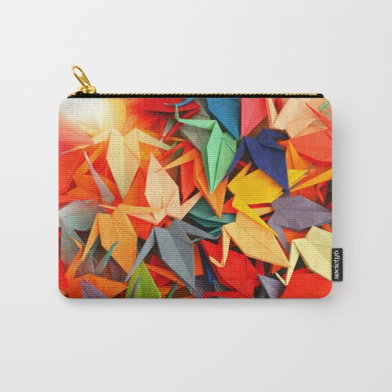 Senbazuru rainbow Carry-All Pouch