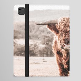 Highland Cow iPad Folio Case