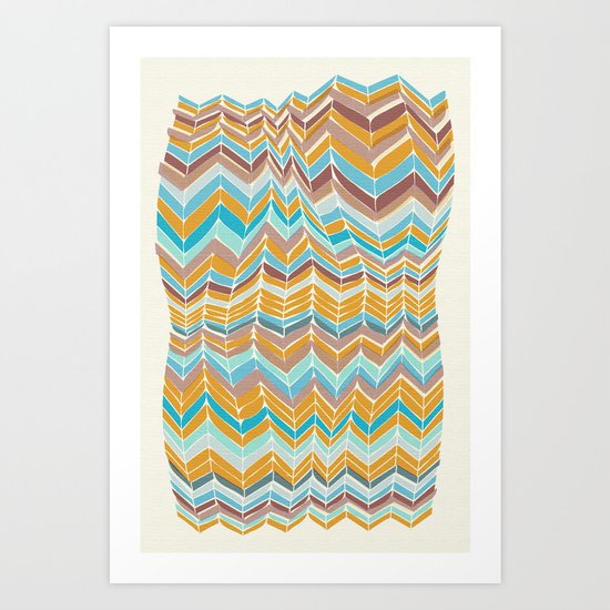 Grandma's blanket Art Print