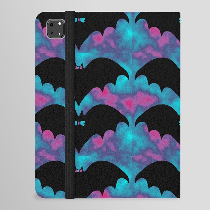 Bats And Bows Blue Pink iPad Folio Case
