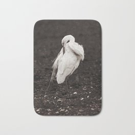 Egret (one of three 2/3) Bath Mat