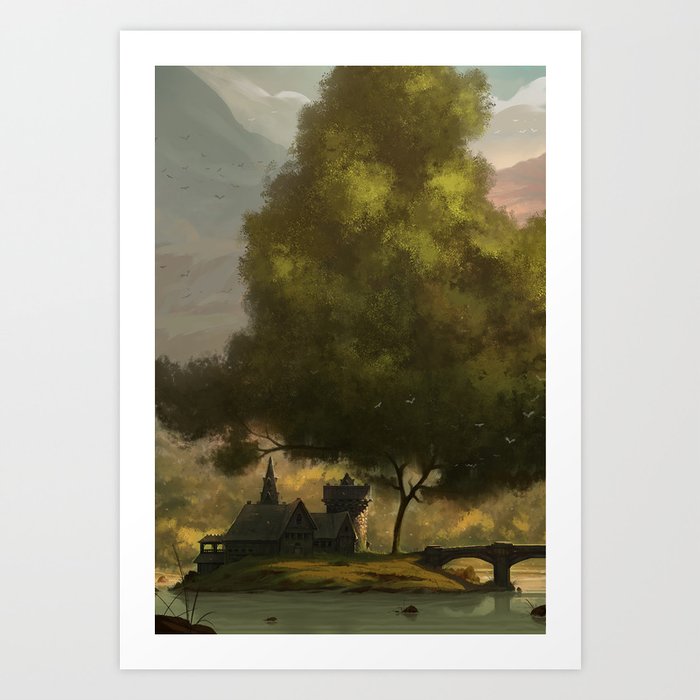Tree Castle Art Print