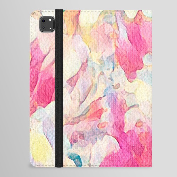 Pink Baby Pastel Colors Abstract iPad Folio Case