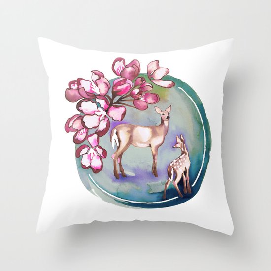 Deer Throw Pillow