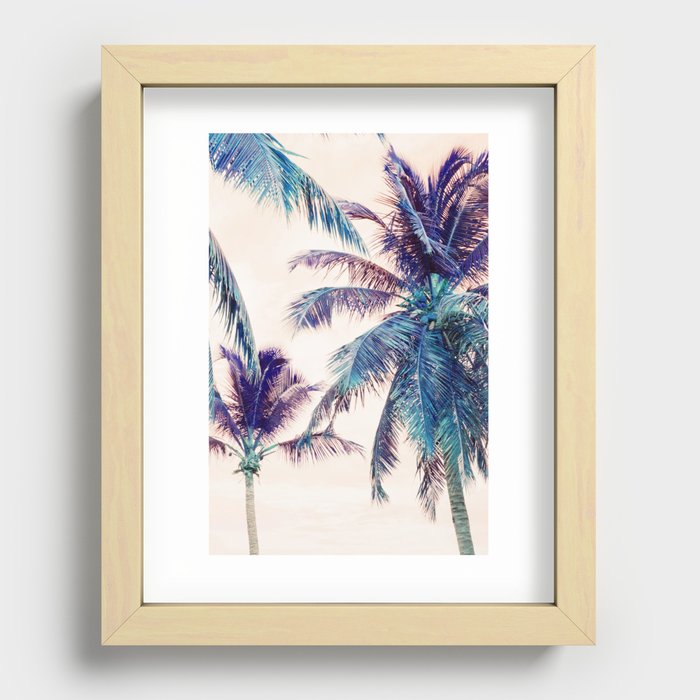 Summer Palm Trees Beach Dream #1 #tropical #wall #art #society6 Recessed Framed Print
