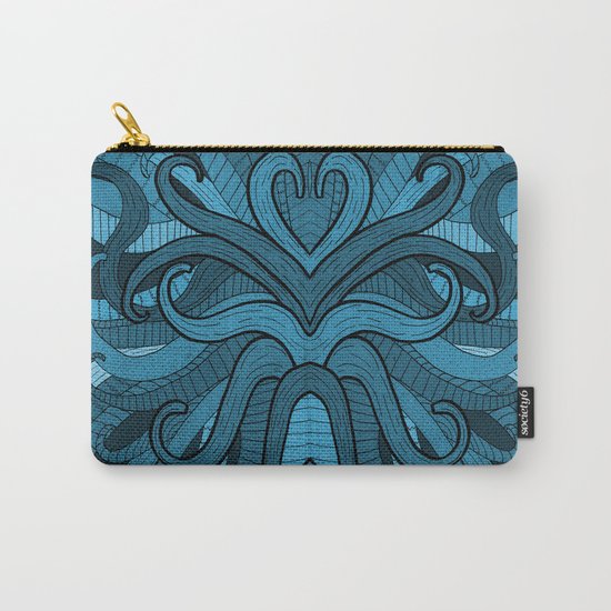 Blue Flow Carry-All Pouch
