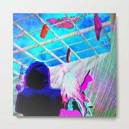 you are all that you need. Metal Print | Metamorphasis, Colorful, Skylight, Transformation, Monarchbutterfly, Vibrant, Butterflies, Rooftop, Butterfly, Trippy 