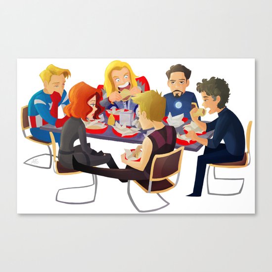 Avengers- Shawarma Canvas Print