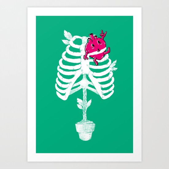 I(HEART)Green! Art Print