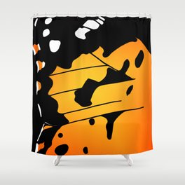 Butterfly Wing - Painted Lady Shower Curtain