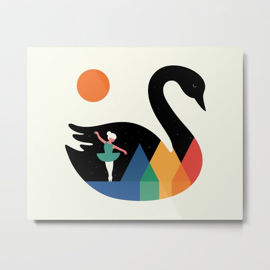 Swan Dance Metal Print