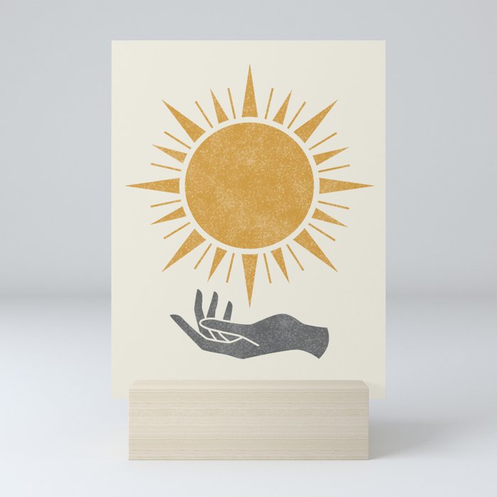 Sunburst Hand Mini Art Print