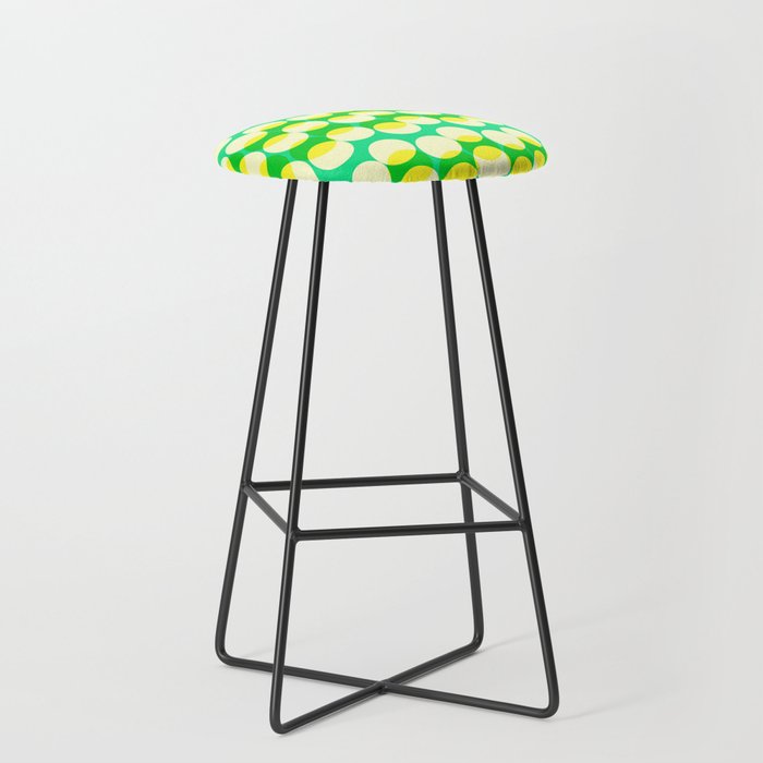 Bubbles in Yellow and Green Bar Stool
