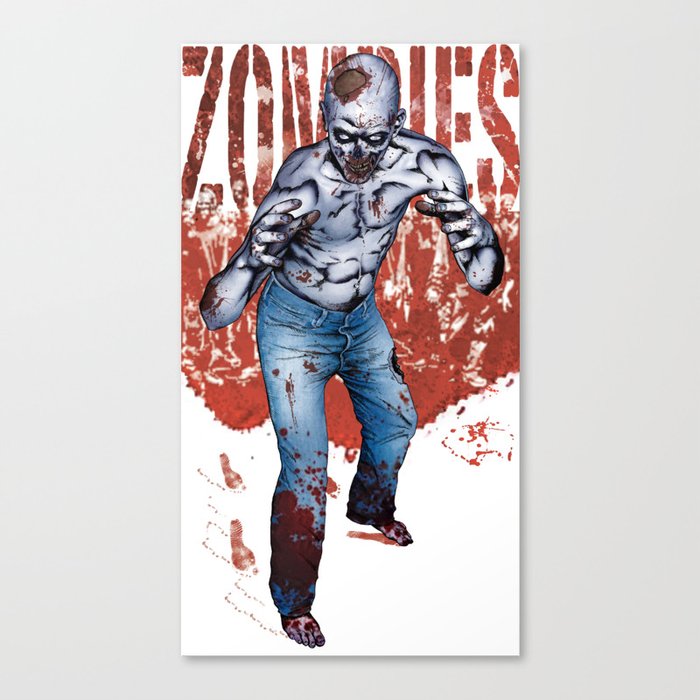 Zombie Walk Canvas Print