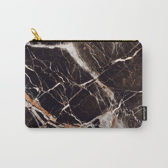 Black Marble Carry-All Pouch